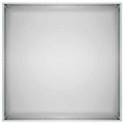 Garden Planter 2 pcs Silver 40 x 40 x 20 cm Galvanised Steel