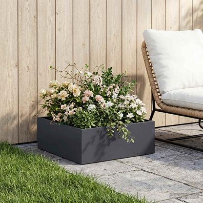 Garden Planter Anthracite 60 x 60 x 20 cm Cold-rolled Steel