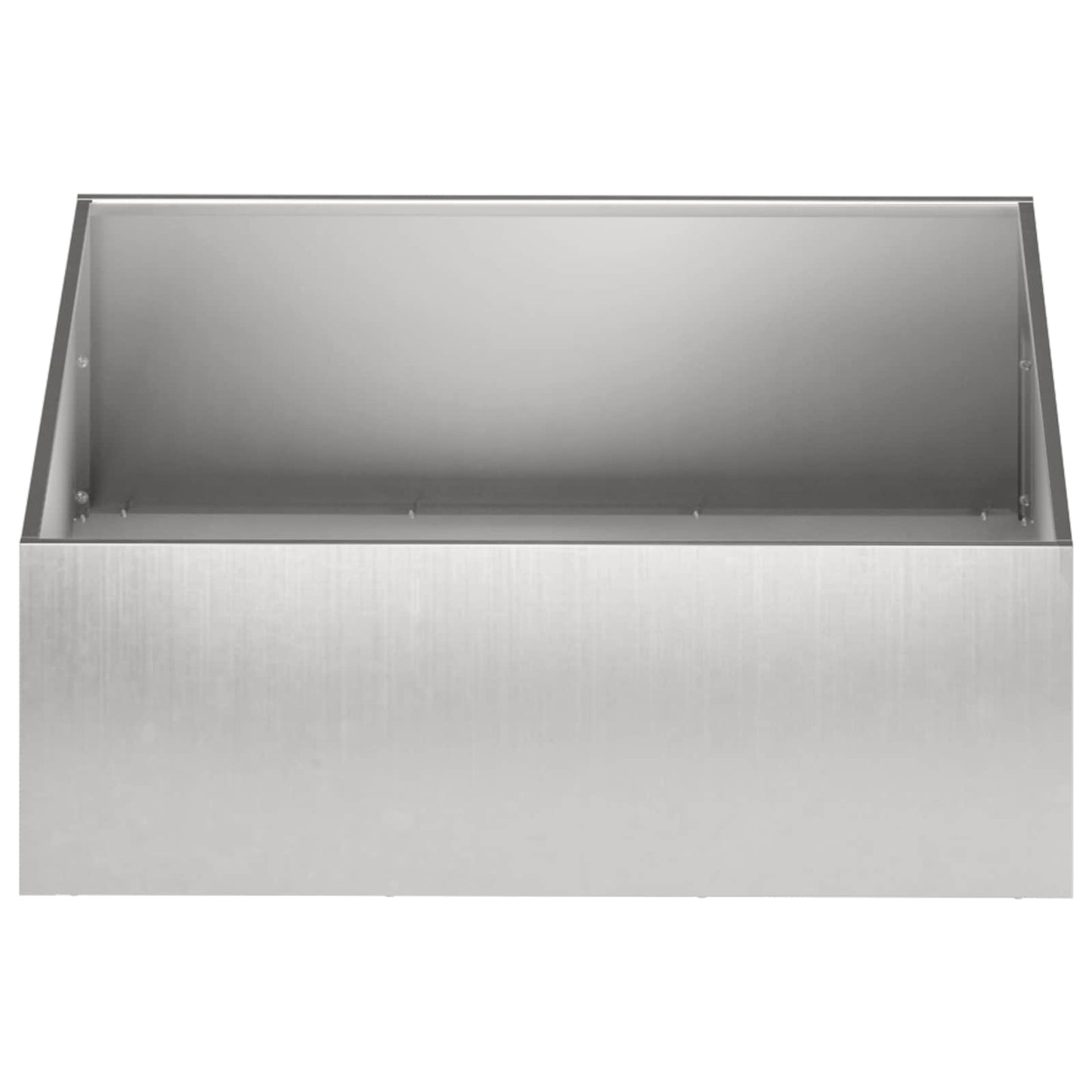 Garden Planter 2 pcs Silver 60 x 60 x 20 cm Stainless Steel