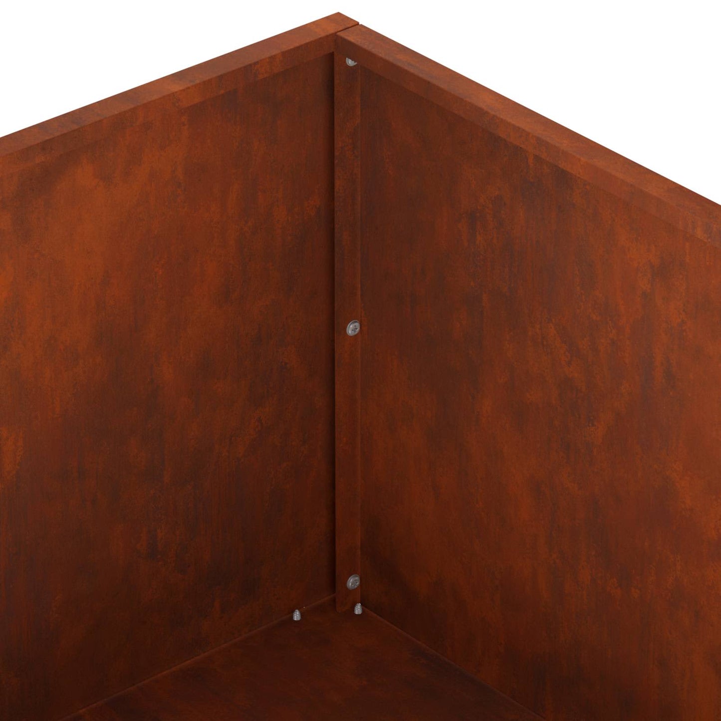 Garden Planter Rusty 60 x 60 x 20 cm Weathering Steel