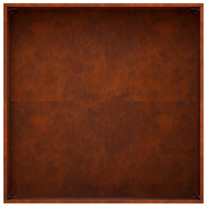 Garden Planter 2 pcs Rusty 60 x 60 x 20 cm Weathering Steel