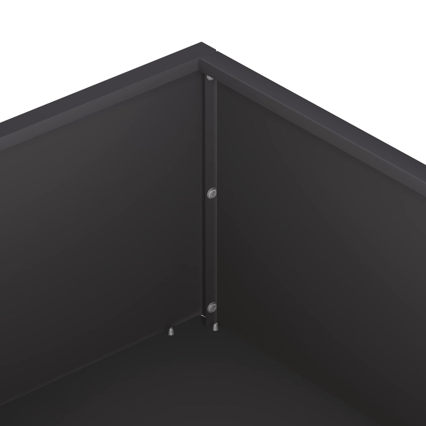 Garden Planter Black 100 x 100 x 20 cm Cold-rolled Steel