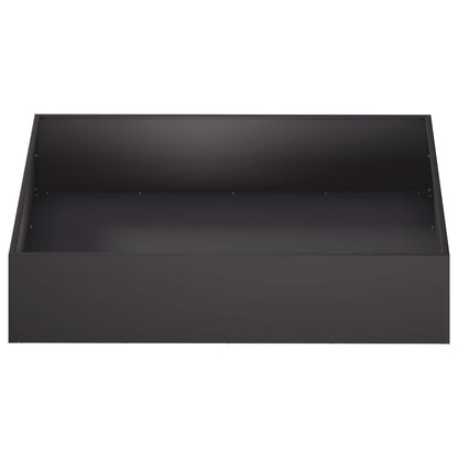 Garden Planter 2 pcs Black 100 x 100 x 20 cm Cold-rolled Steel