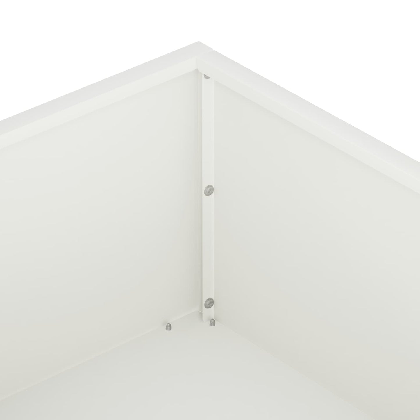 Garden Planter White 100 x 100 x 20 cm Cold-rolled Steel