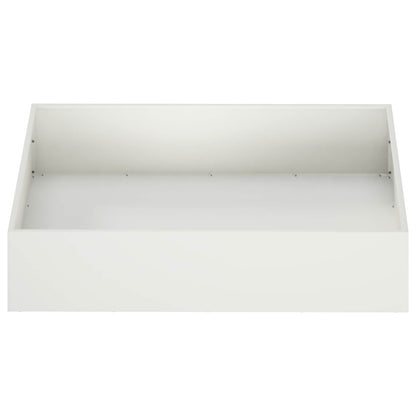 Garden Planter White 100 x 100 x 20 cm Cold-rolled Steel