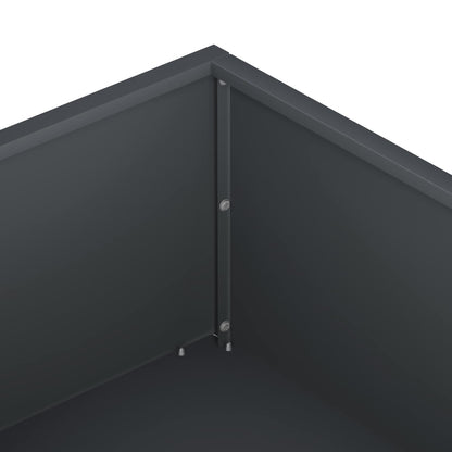 Garden Planter 2 pcs Anthracite 100 x 100 x 20 cm