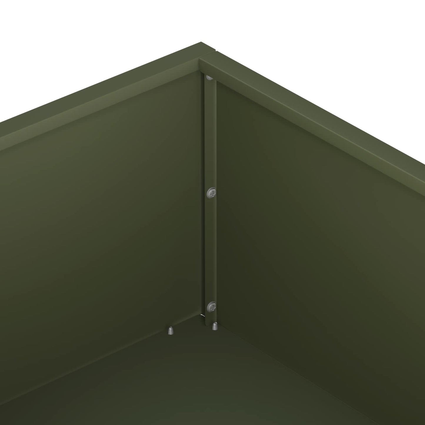 Garden Planter 2 pcs Olive Green 100 x 100 x 20 cm