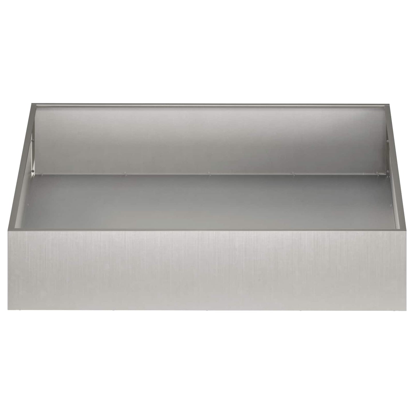 Garden Planter 2 pcs Silver 100 x 100 x 20 cm Stainless Steel