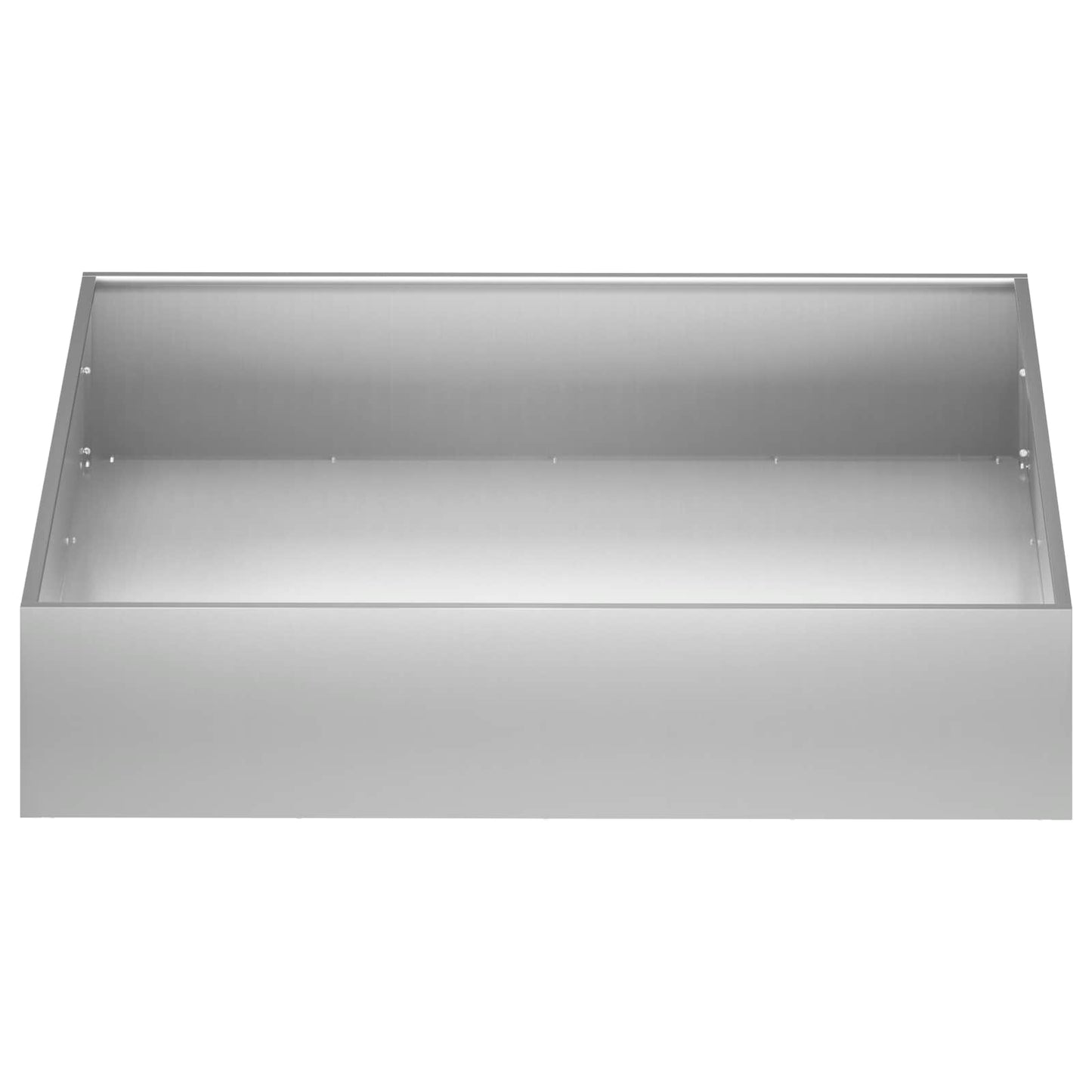 Garden Planter Silver 100 x 100 x 20 cm Galvanised Steel