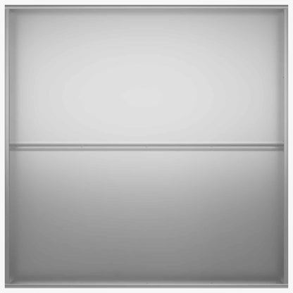 Garden Planter Silver 100 x 100 x 20 cm Galvanised Steel