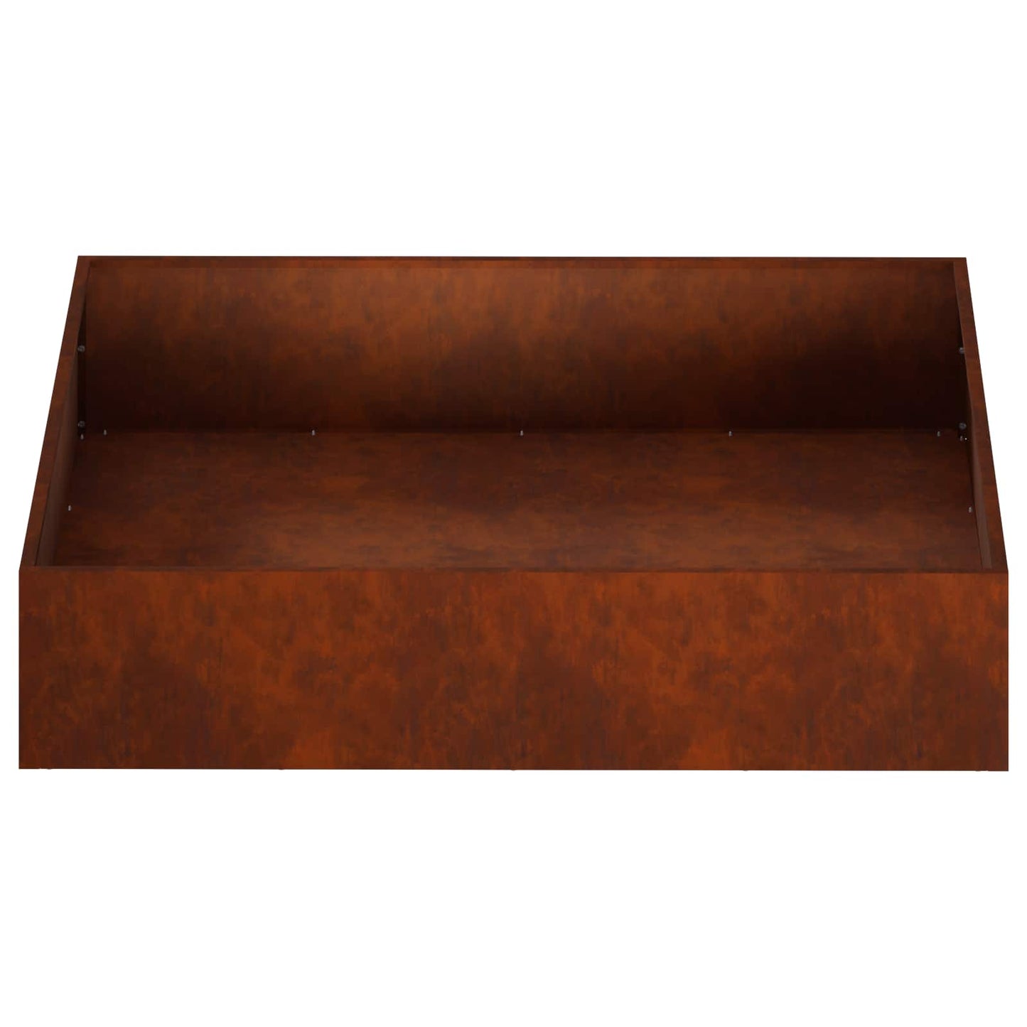 Garden Planter Rusty 100 x 100 x 20 cm Weathering Steel