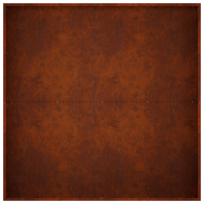 Garden Planter 2 pcs Rusty 100 x 100 x 20 cm Weathering Steel