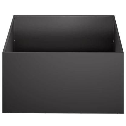 Garden Planter 2 pcs Black 40 x 40 x 30 cm Cold-rolled Steel