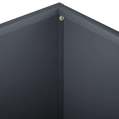 Garden Planter Anthracite 40 x 40 x 30 cm Cold-rolled Steel
