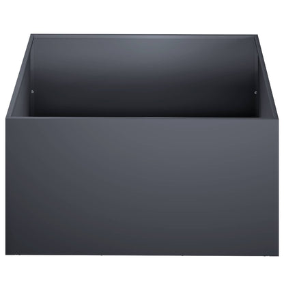 Garden Planter 2 pcs Anthracite 40 x 40 x 30 cm