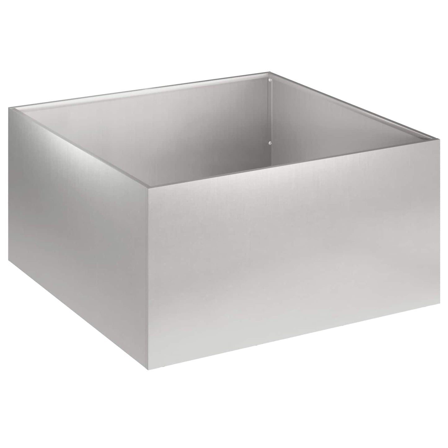 Garden Planter 2 pcs Silver 40 x 40 x 30 cm Stainless Steel