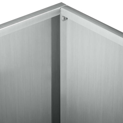 Garden Planter Silver 40 x 40 x 30 cm Galvanised Steel