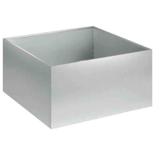 Garden Planter Silver 40 x 40 x 30 cm Galvanised Steel