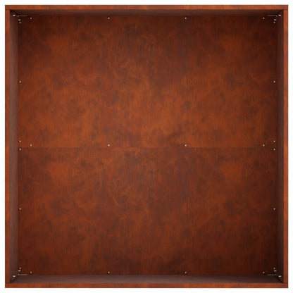 Garden Planter 2 pcs Rusty 40 x 40 x 30 cm Weathering Steel