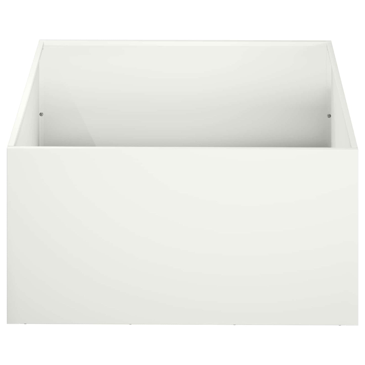 Garden Planter 2 pcs White 60 x 60 x 30 cm Cold-rolled Steel