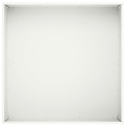 Garden Planter 2 pcs White 60 x 60 x 30 cm Cold-rolled Steel