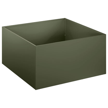 Garden Planter 2 pcs Olive Green 60 x 60 x 30 cm