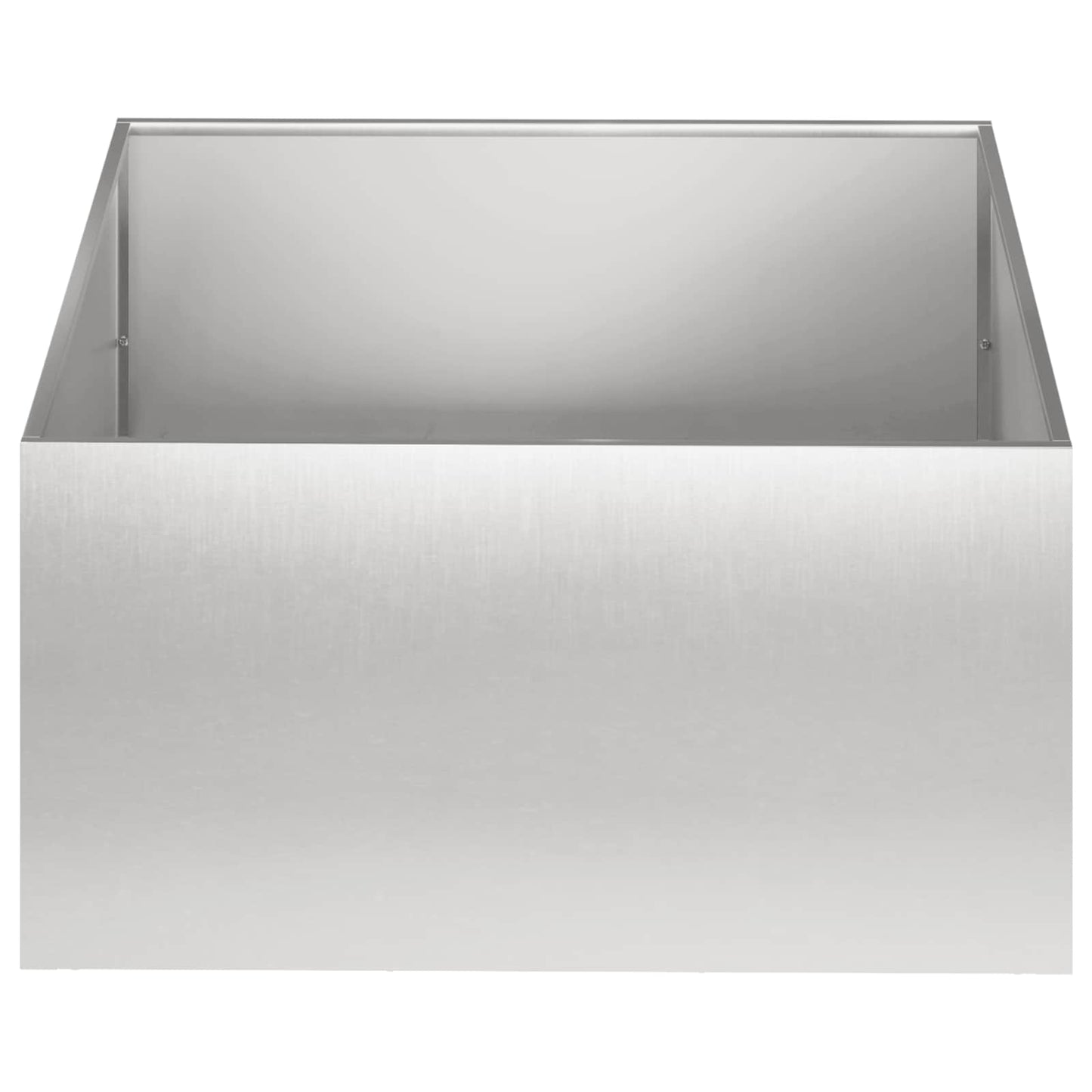 Garden Planter Silver 60 x 60 x 30 cm Stainless Steel