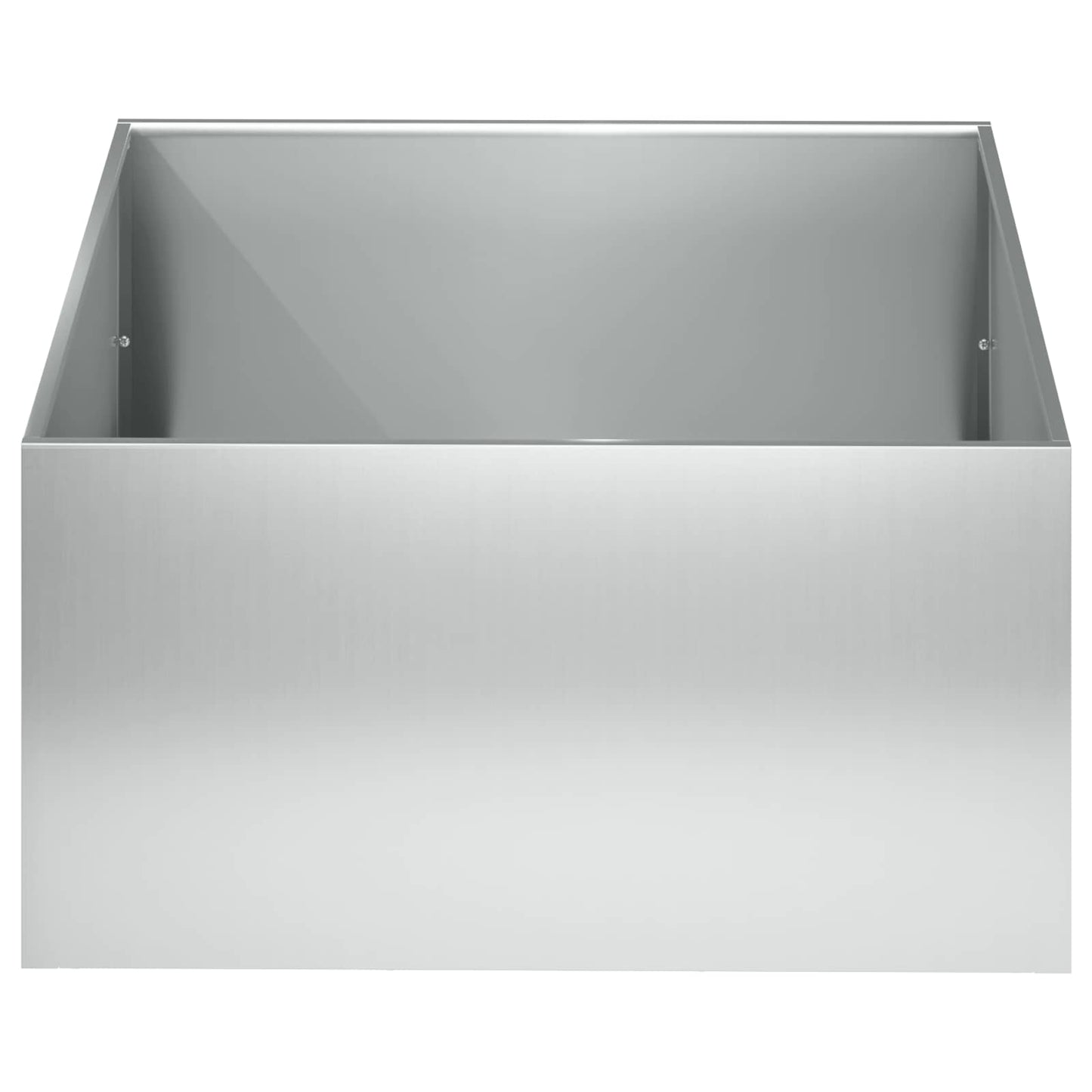 Garden Planter Silver 60 x 60 x 30 cm Galvanised Steel