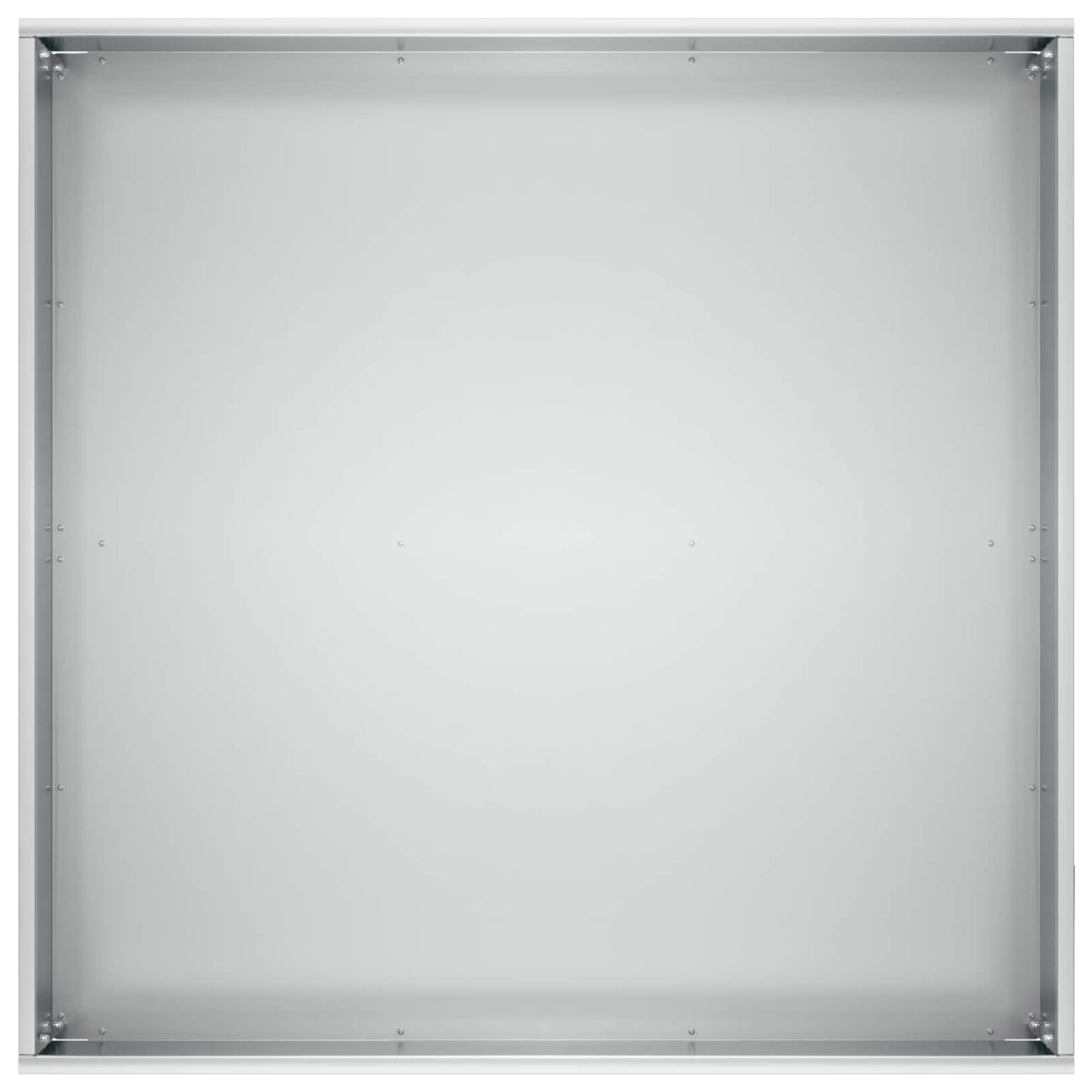 Garden Planter 2 pcs Silver 60 x 60 x 30 cm Galvanised Steel