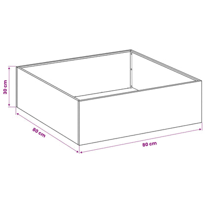 Garden Planter 2 pcs Anthracite 80 x 80 x 30 cm