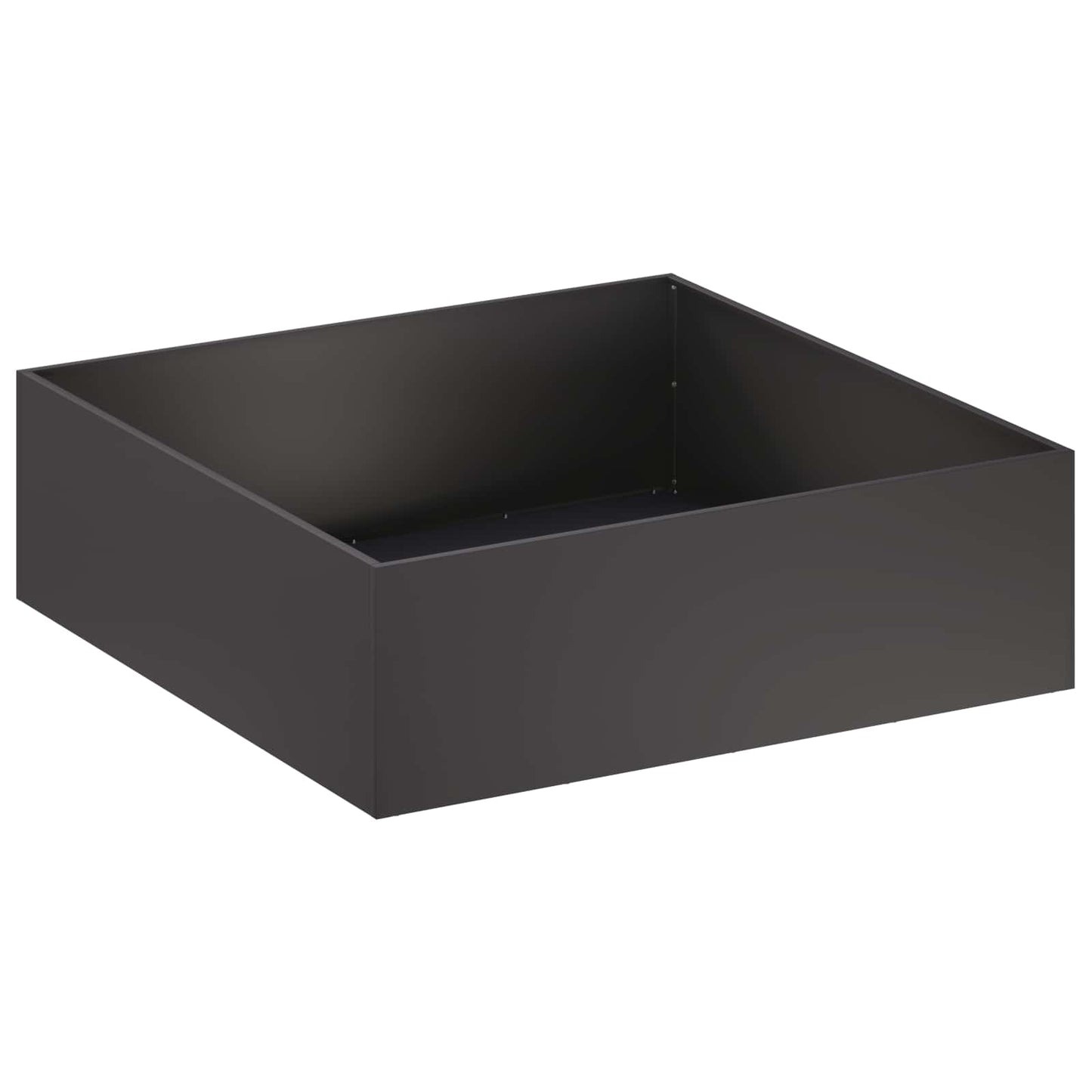 Garden Planter Black 100 x 100 x 30 cm Cold-rolled Steel