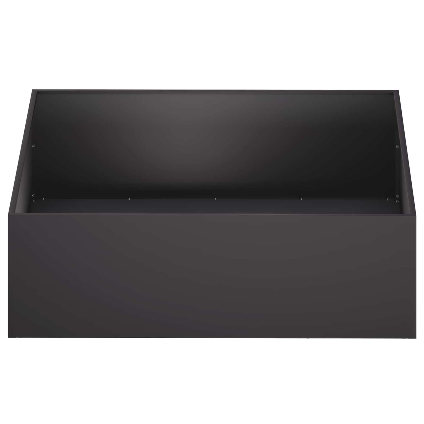 Garden Planter 2 pcs Black 100 x 100 x 30 cm Cold-rolled Steel