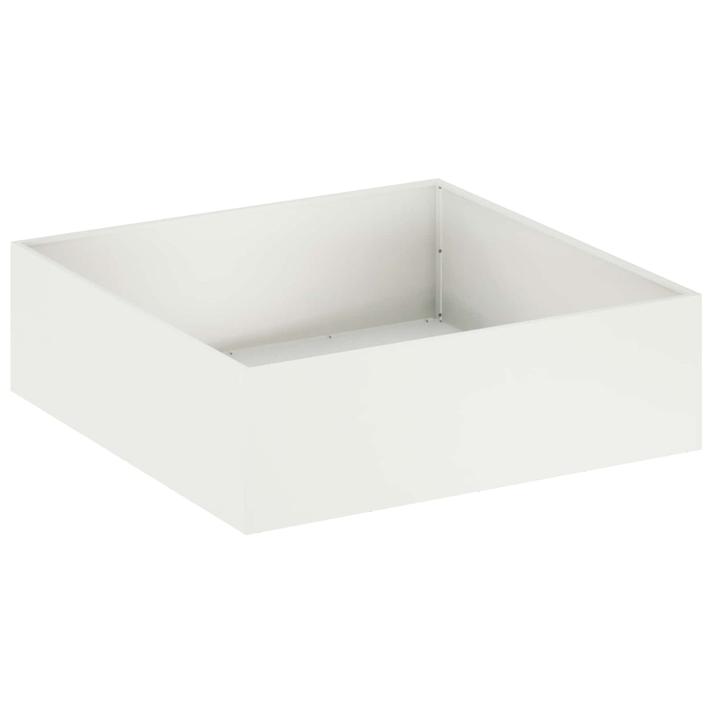 Garden Planter White 100 x 100 x 30 cm Cold-rolled Steel