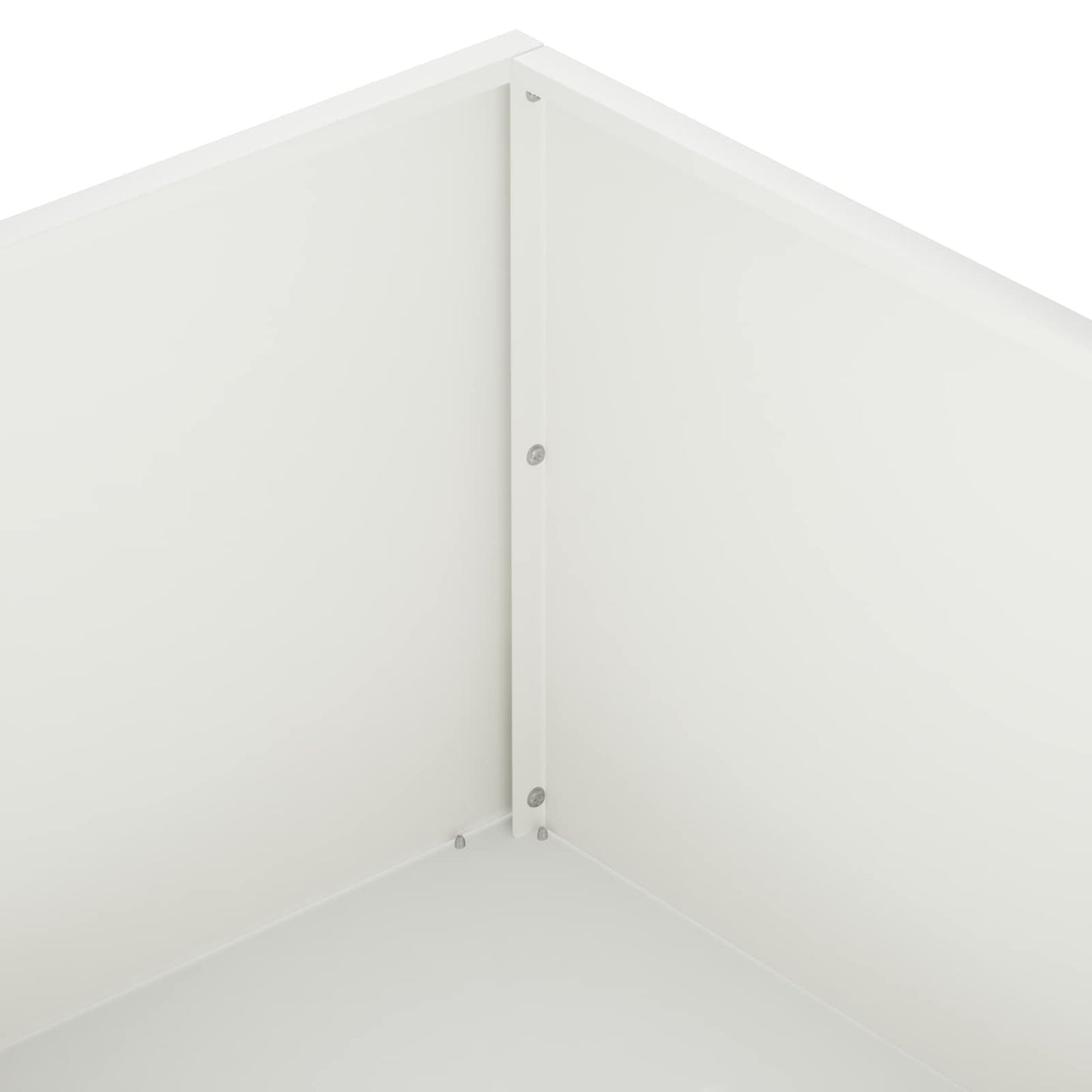 Garden Planter 2 pcs White 100 x 100 x 30 cm Cold-rolled Steel