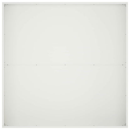 Garden Planter 2 pcs White 100 x 100 x 30 cm Cold-rolled Steel