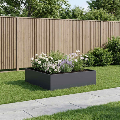 Garden Planter Anthracite 100 x 100 x 30 cm Cold-rolled Steel