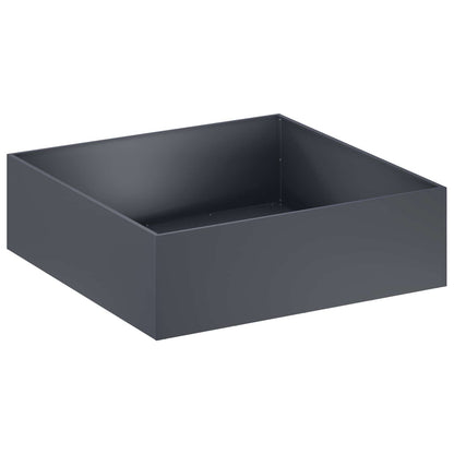 Garden Planter 2 pcs Anthracite 100 x 100 x 30 cm