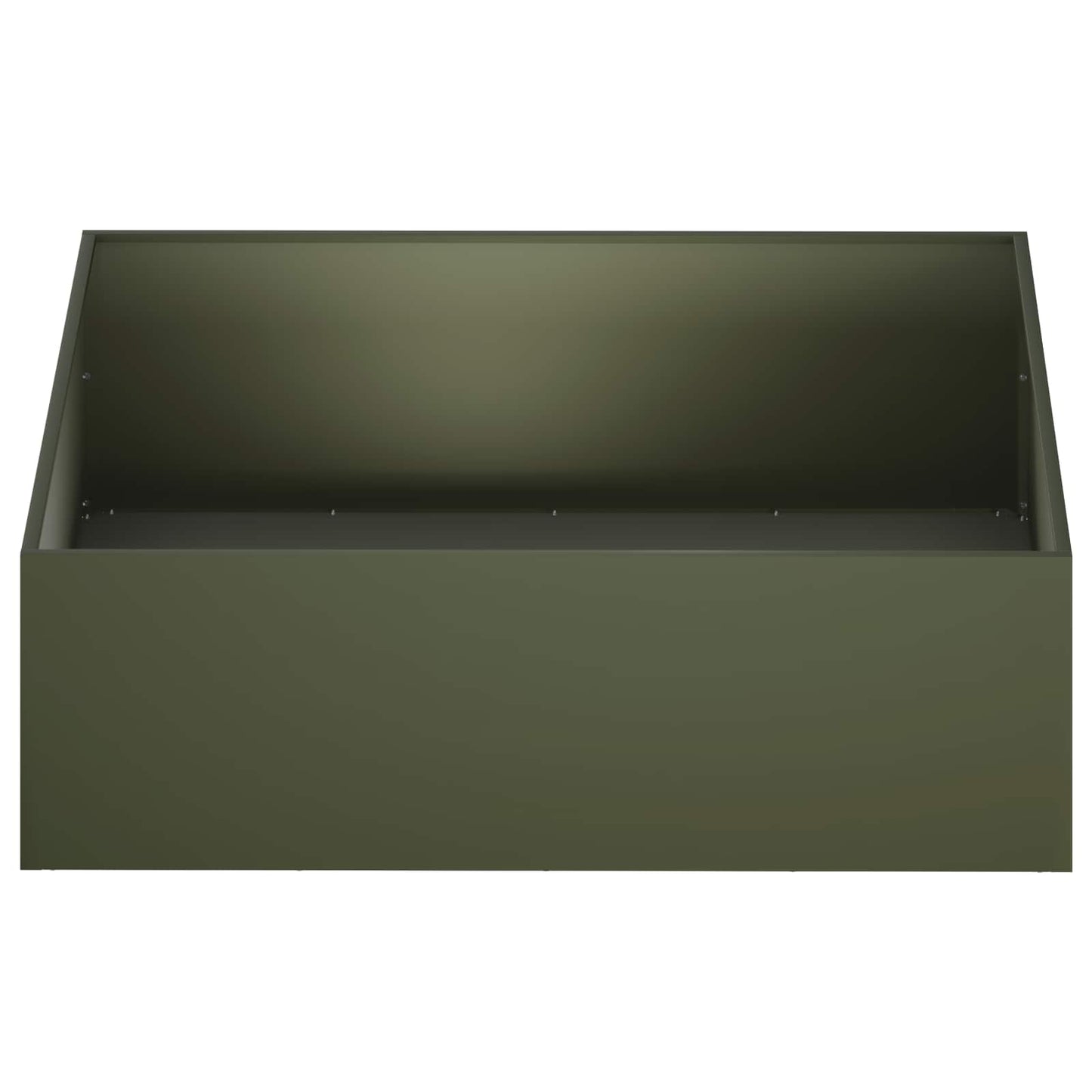 Garden Planter Olive Green 100 x 100 x 30 cm Cold-rolled Steel
