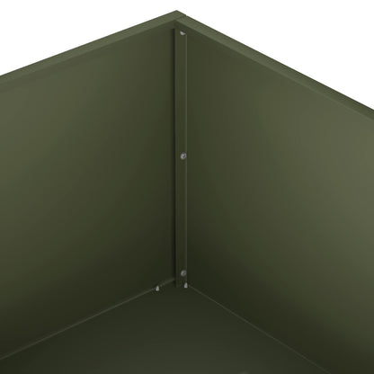 Garden Planter 2 pcs Olive Green 100 x 100 x 30 cm