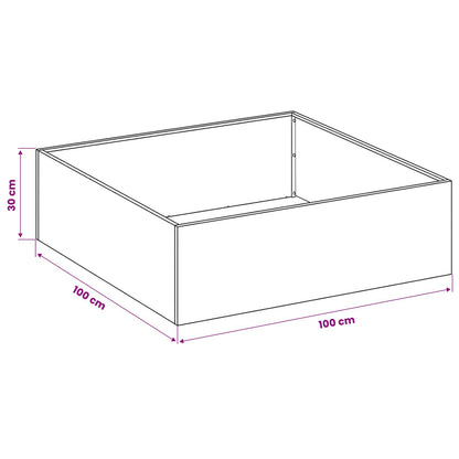 Garden Planter 2 pcs Olive Green 100 x 100 x 30 cm