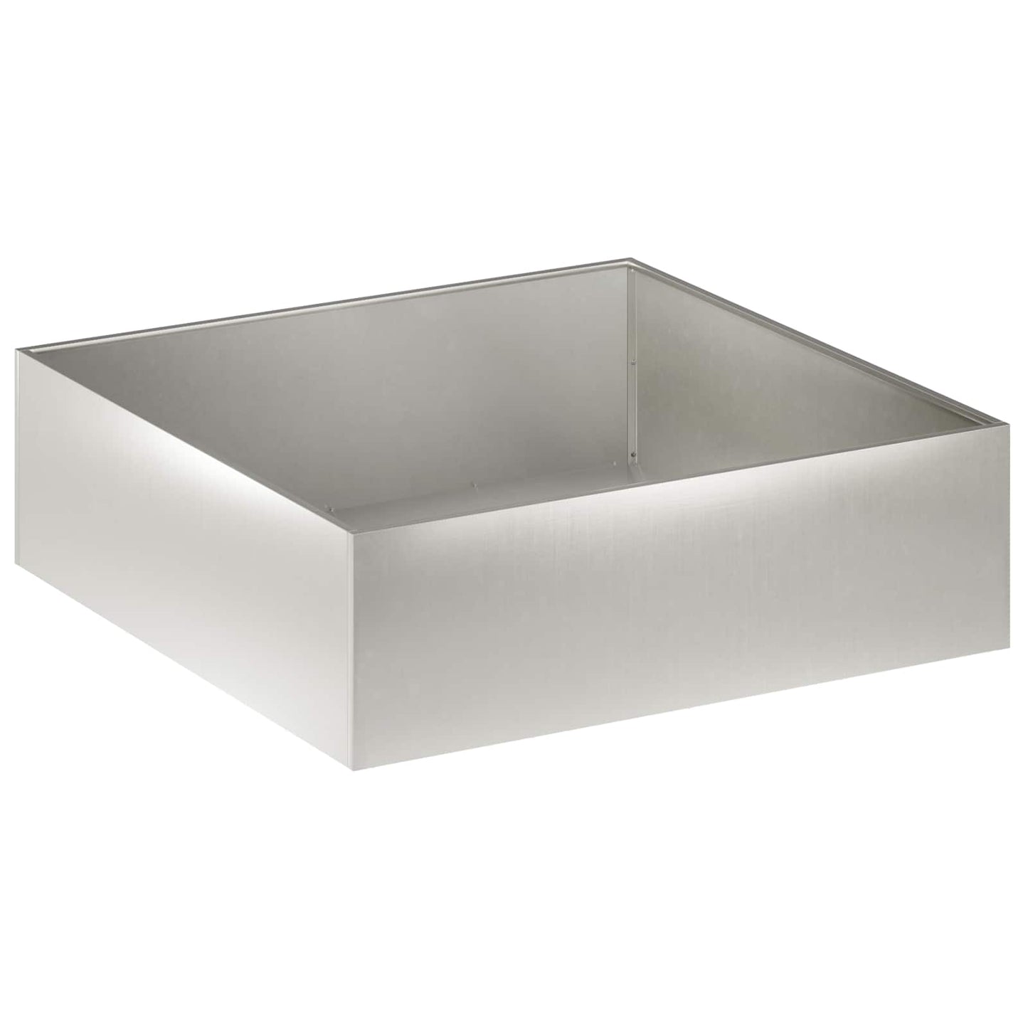 Garden Planter Silver 100 x 100 x 30 cm Stainless Steel