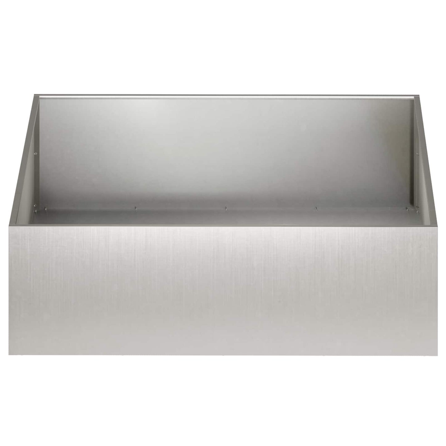 Garden Planter 2 pcs Silver 100 x 100 x 30 cm Stainless Steel