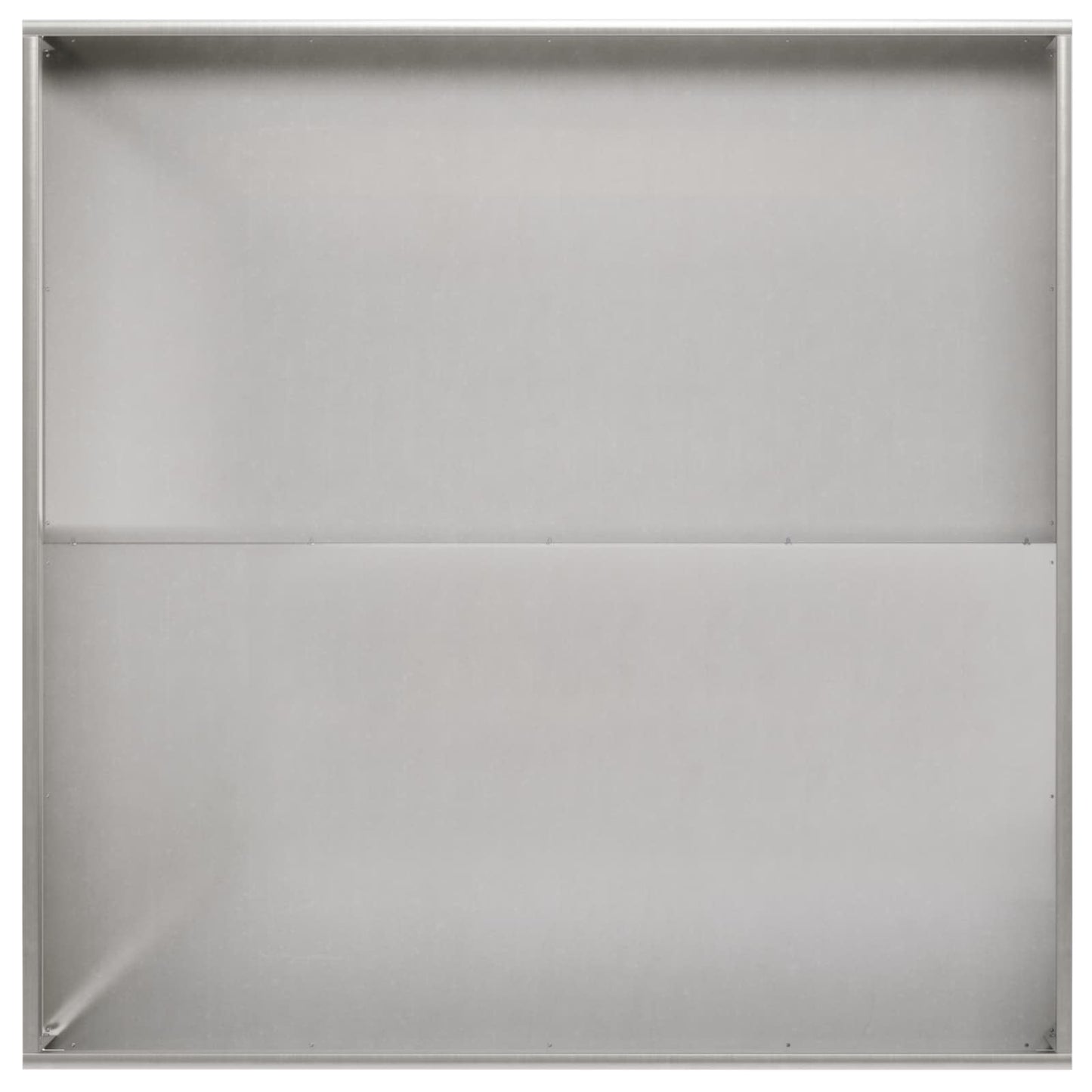 Garden Planter 2 pcs Silver 100 x 100 x 30 cm Stainless Steel