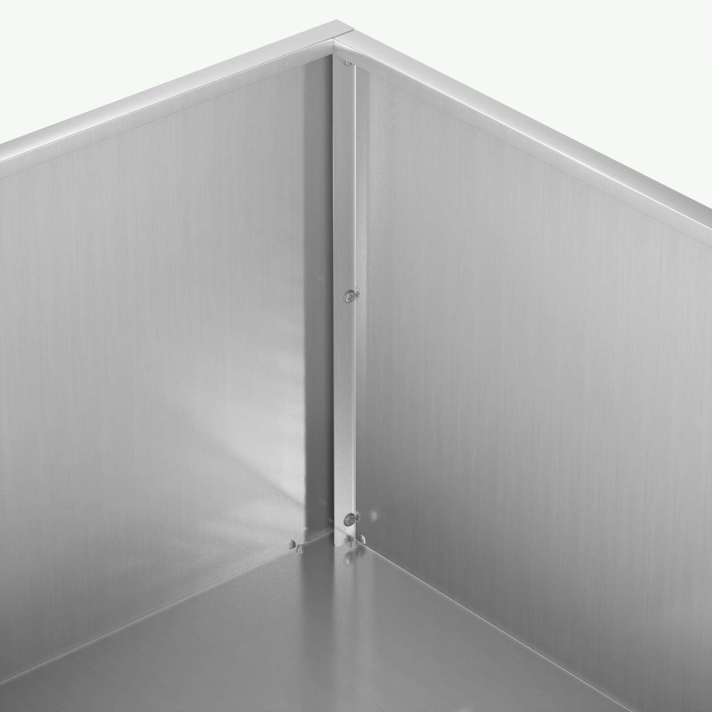 Garden Planter Silver 100 x 100 x 30 cm Galvanised Steel
