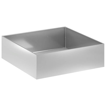 Garden Planter Silver 100 x 100 x 30 cm Galvanised Steel