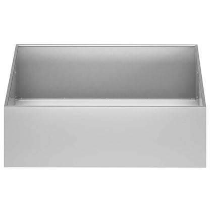 Garden Planter Silver 100 x 100 x 30 cm Galvanised Steel