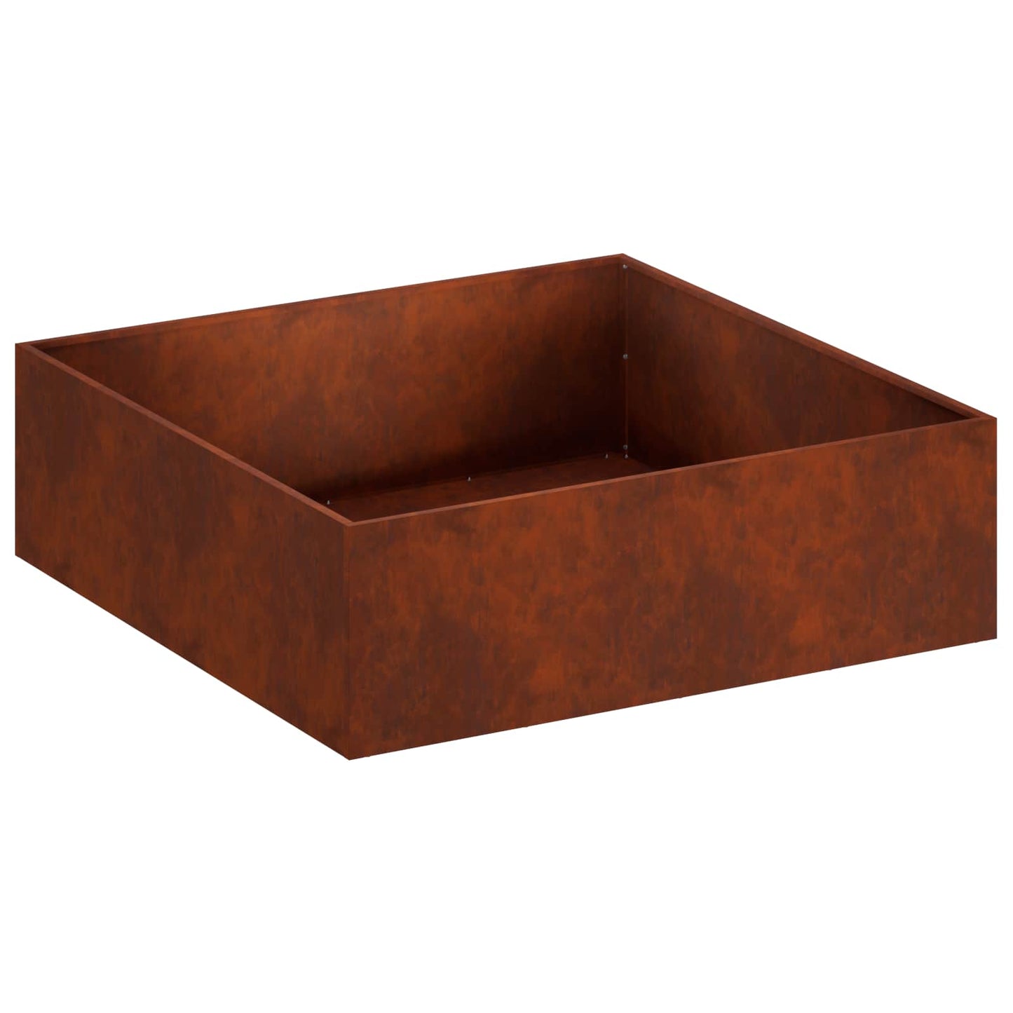 Garden Planter Rusty 100 x 100 x 30 cm Weathering Steel