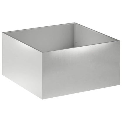Garden Planter Silver 60 x 60 x 40 cm Stainless Steel