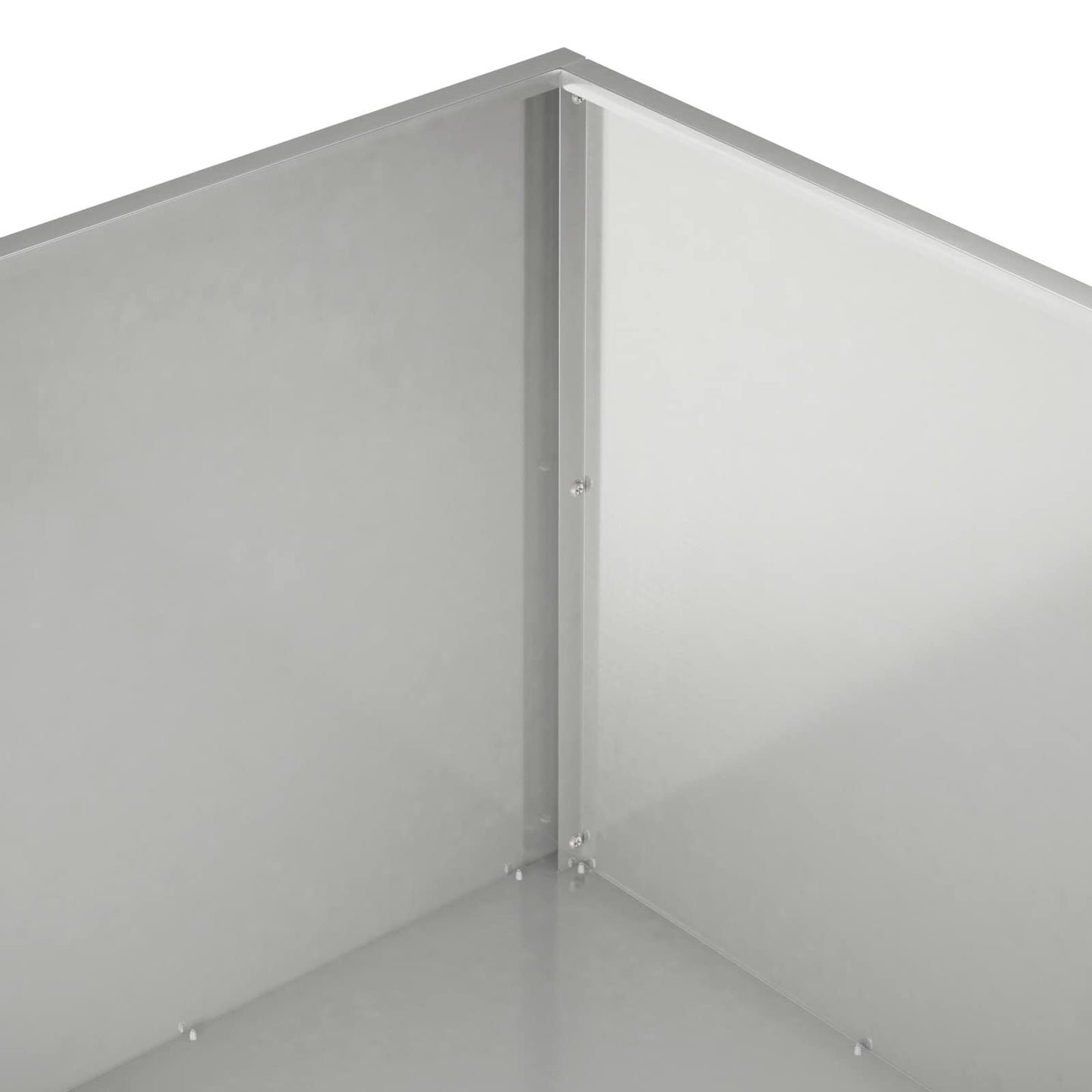 Garden Planter 2 pcs Silver 60 x 60 x 40 cm Stainless Steel