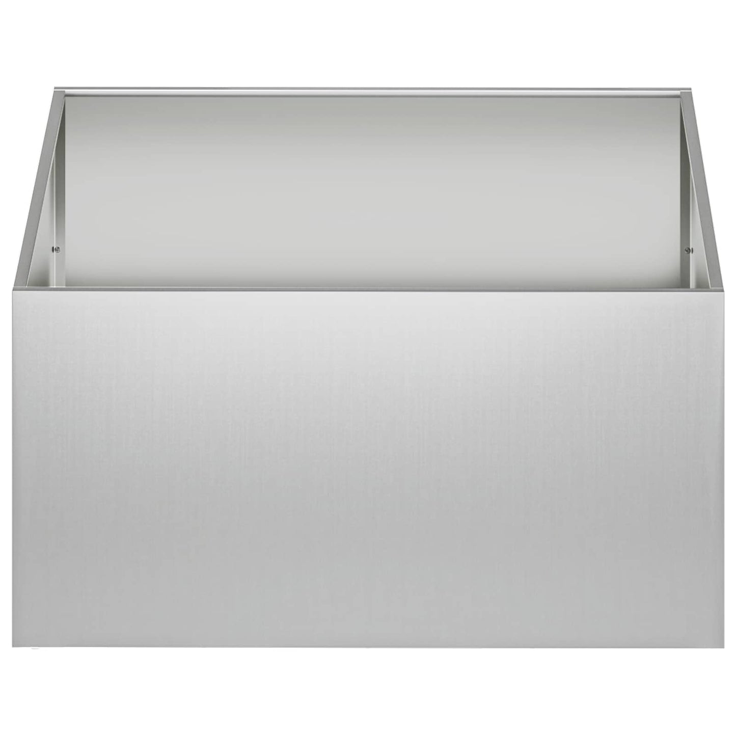 Garden Planter Silver 60 x 60 x 40 cm Galvanised Steel
